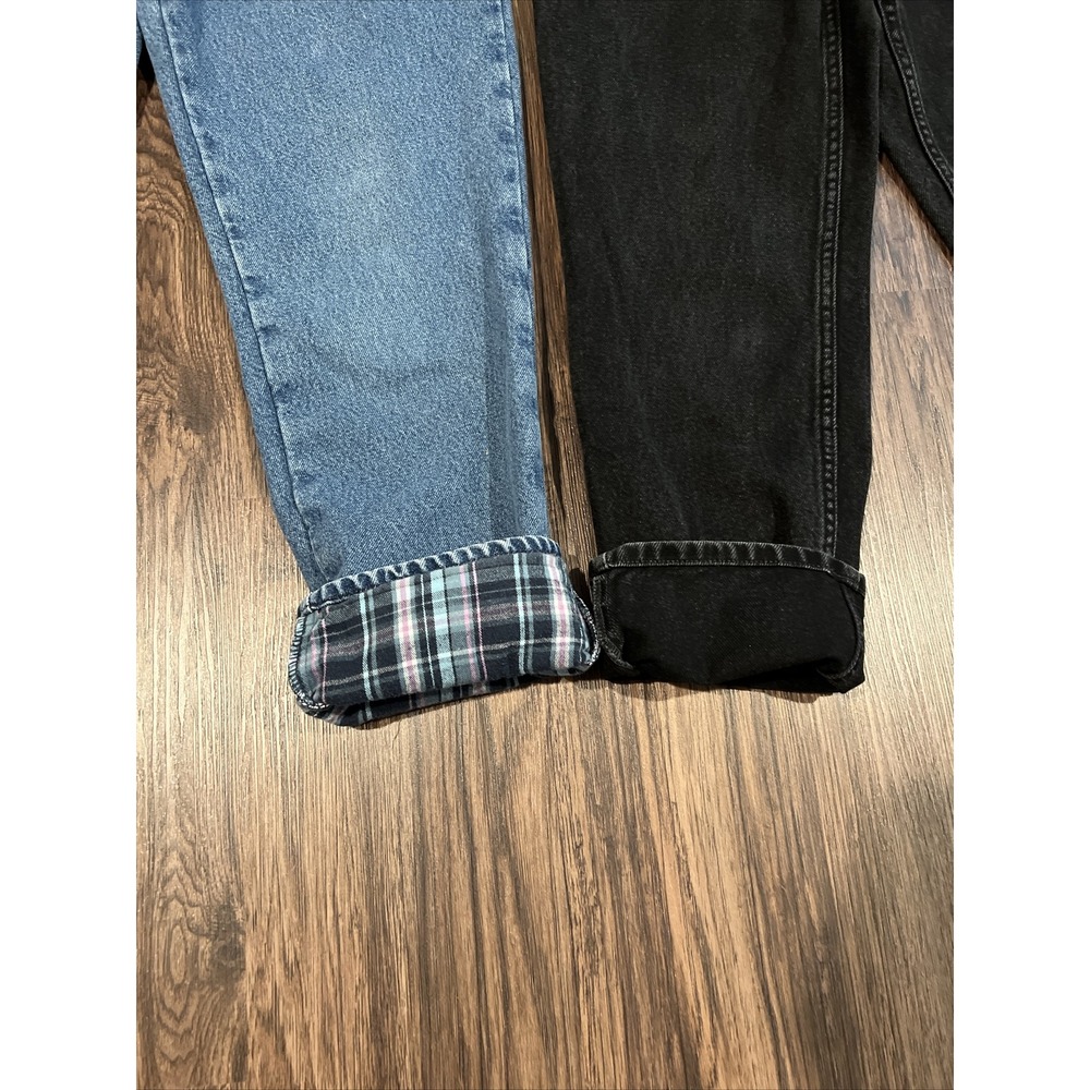 L.L. Bean Original Fit/Relaxed Blue And Black Jeans Size 8R Lot Of 2 - Picture 4 of 11